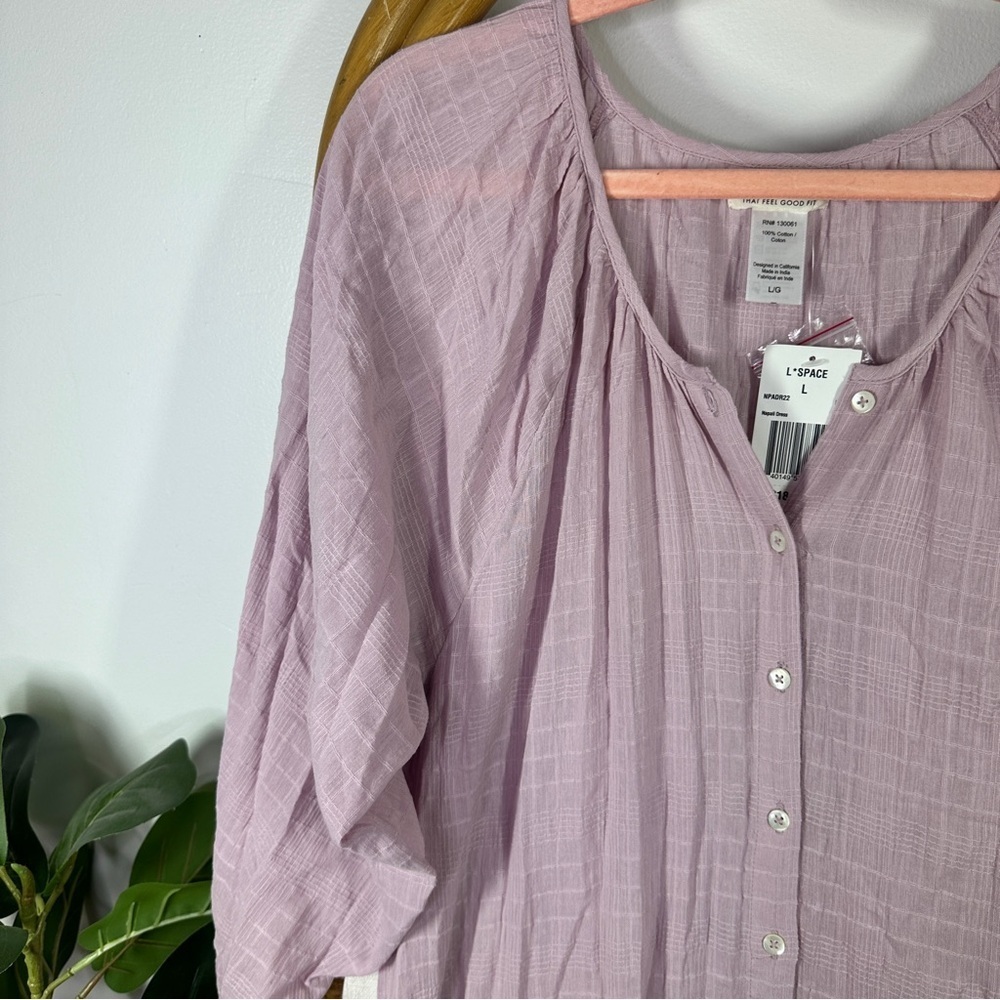 NWT L*Space Napali Maxi Dress Lavender Size L - Picture 7 of 10